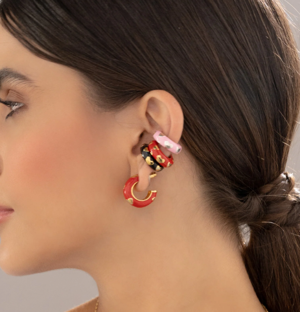 Accesorio AVEMARIA Aretes Rojo 21190